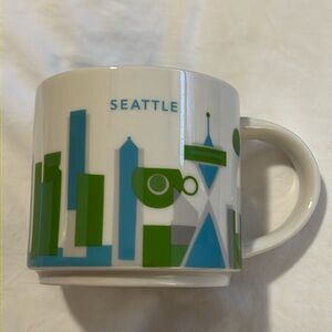Starbucks Seattle Washington You Are Here Collectable Coffee Mug / Cup